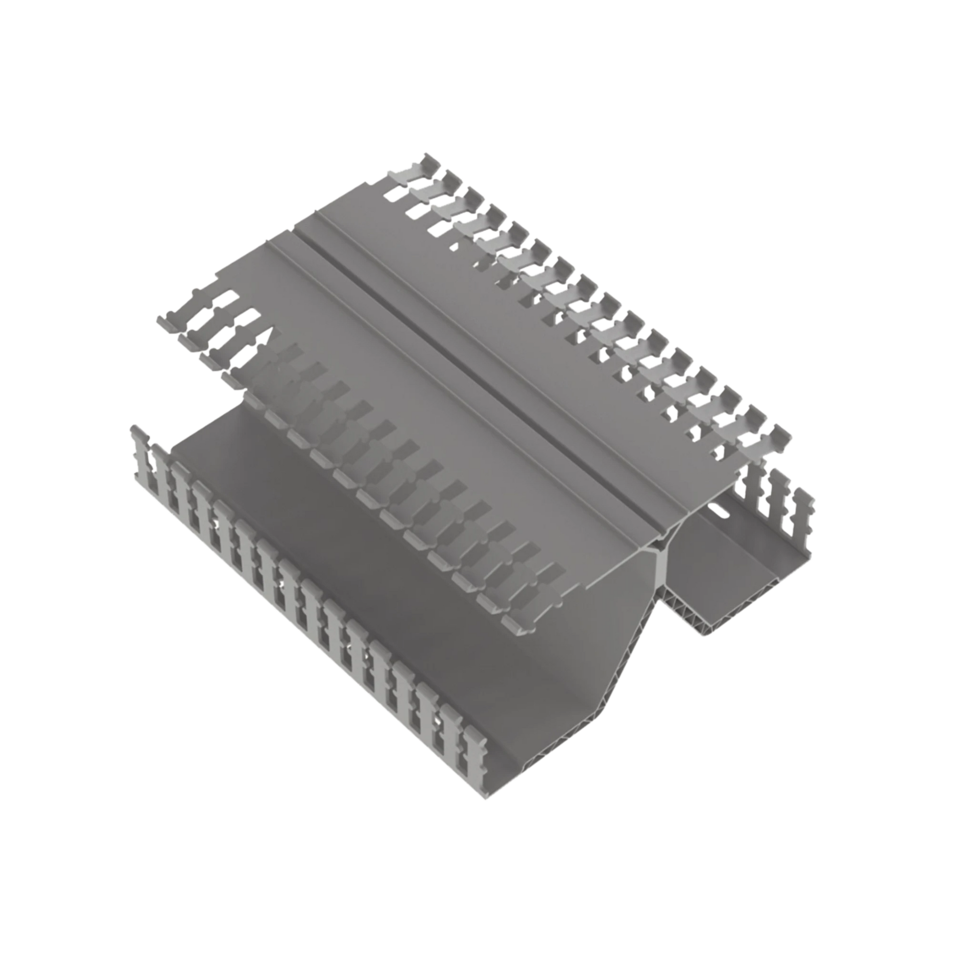 CANALETA RANURADA PANELMAX DE PVC, MONTAJE EN RIEL DIN ESTÁNDAR DE 35 MM, 4.12 IN DE ANCHO X 8.23 IN DE ALTO Y 1.83 M DE LARGO, COLOR GRIS-Canaletas-PANDUIT-Bsai Seguridad & Controles