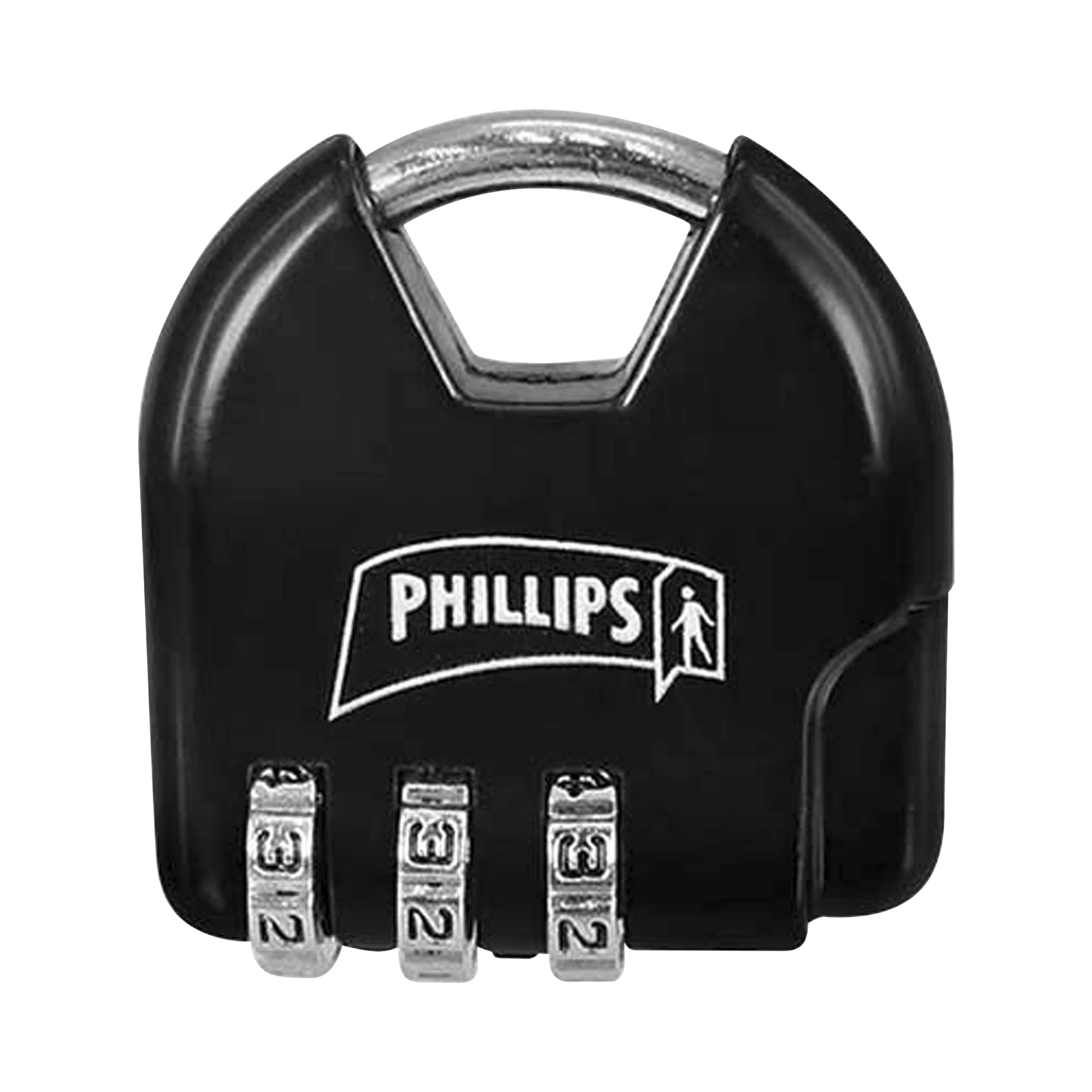 CANDADO DE COMBINACIÓN AJUSTABLE / NO REQUIERE LLAVE / COLOR NEGRO.-Cerraduras-PHILLIPS-ASSA ABLOY-Bsai Seguridad & Controles