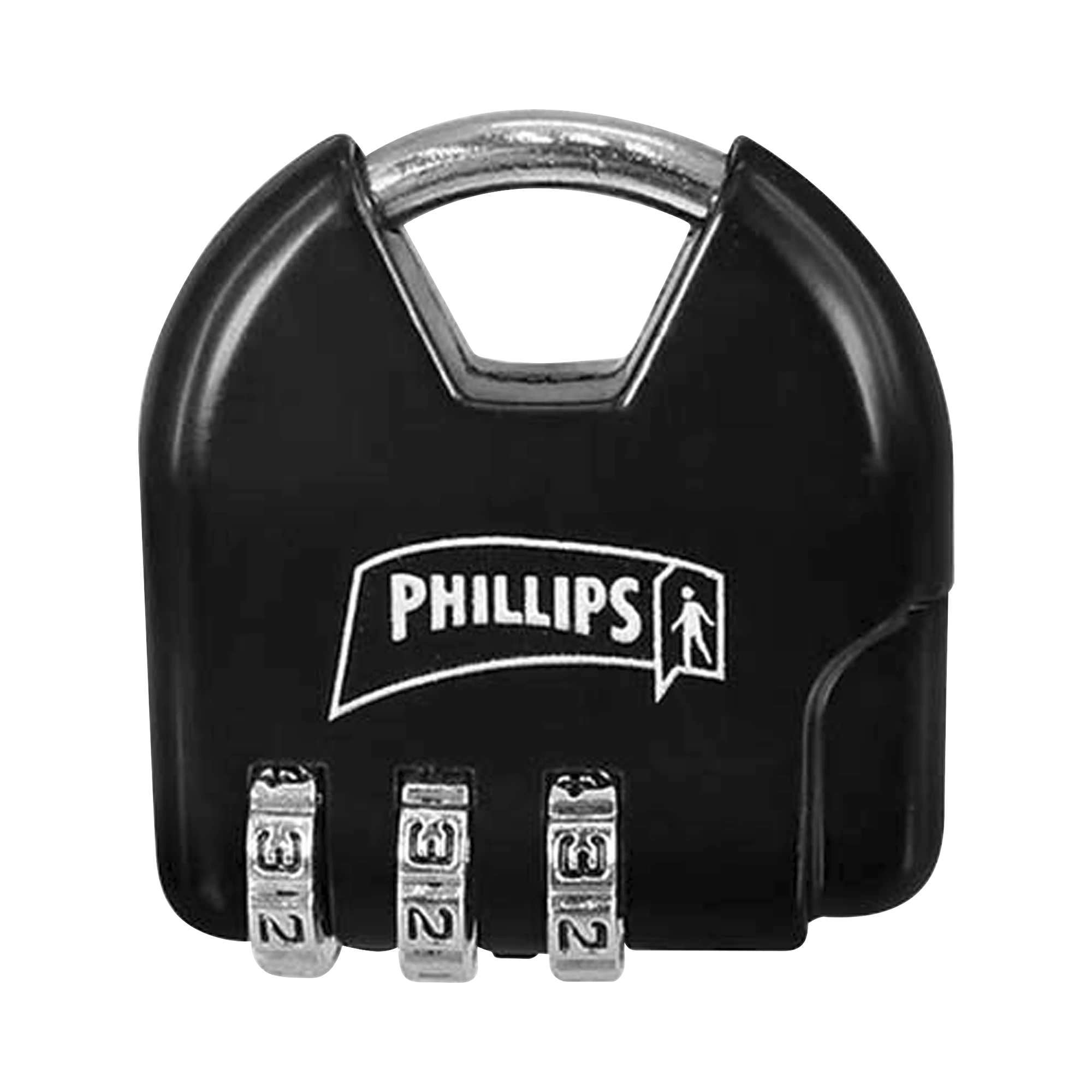 CANDADO DE COMBINACIÓN AJUSTABLE / NO REQUIERE LLAVE / COLOR NEGRO.-Cerraduras-PHILLIPS-ASSA ABLOY-Bsai Seguridad & Controles