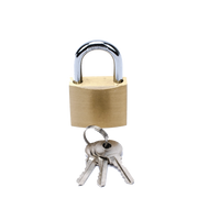 CANDADO DE LATÓN CUERPO 40 X 40 MM CON 3 LLAVES. DIAM. DE PERNO: 6.2 MM-Ferreteria-PRECISION-Bsai Seguridad & Controles