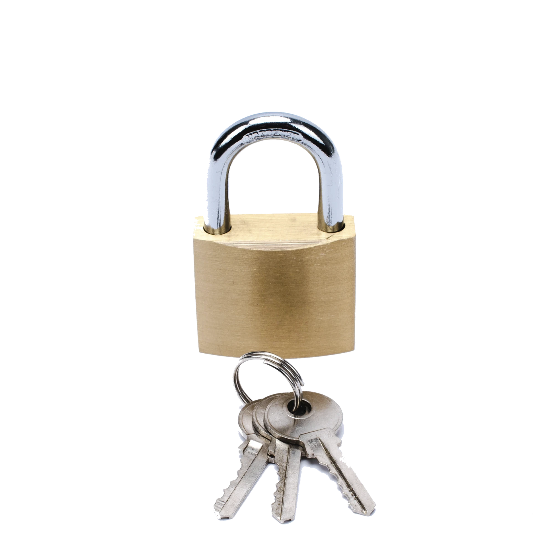 CANDADO DE LATÓN CUERPO 40 X 40 MM CON 3 LLAVES. DIAM. DE PERNO: 6.2 MM-Ferreteria-PRECISION-Bsai Seguridad & Controles