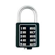 CANDADO DIGITAL DE COMBINACIÓN M40 / NO REQUIERE LLAVE / COMBINACIÓN ÚNICA INTEGRADA POR 4 DÍGITOS / COLOR NEGRO.-Cerraduras-PHILLIPS-ASSA ABLOY-Bsai Seguridad & Controles