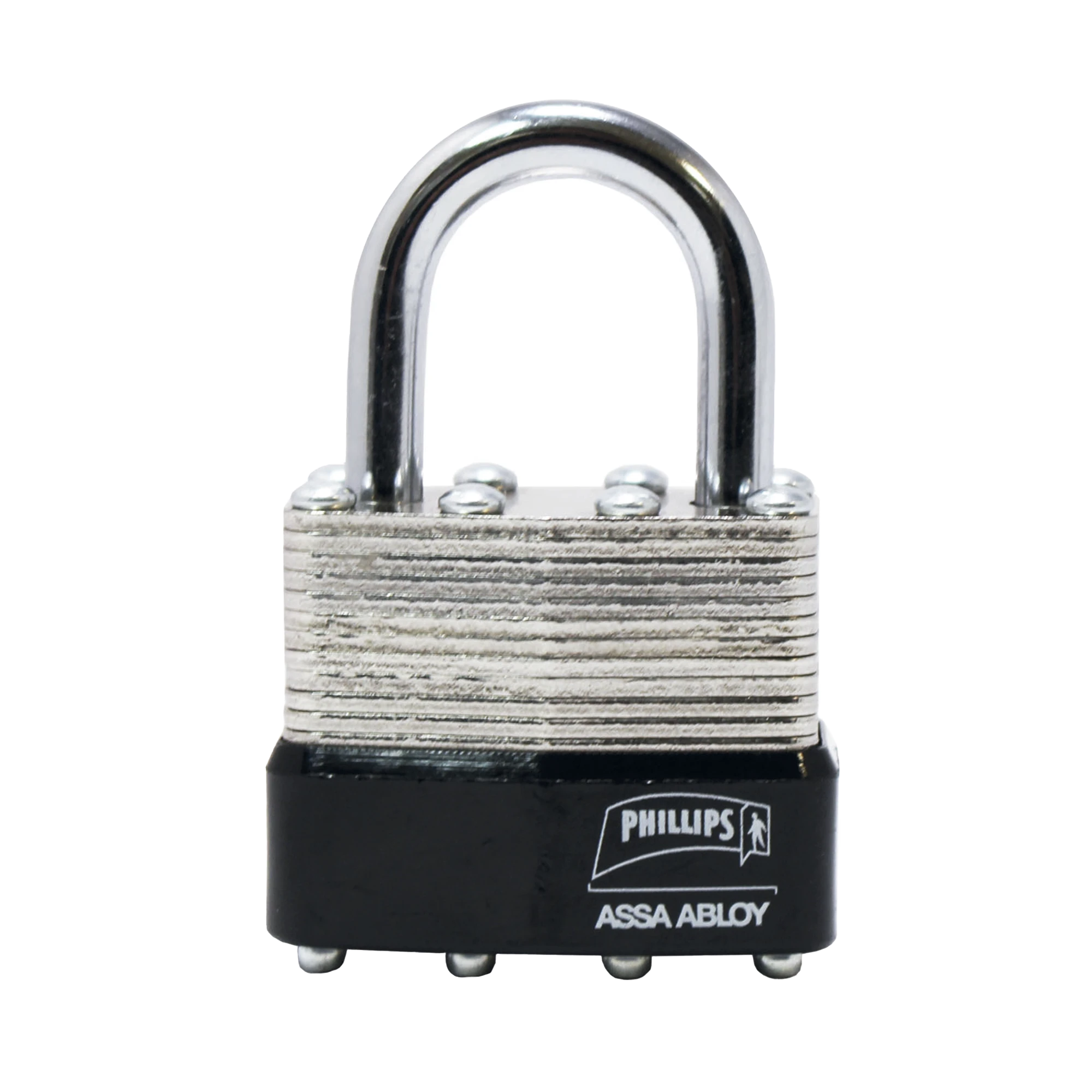 CANDADO LAMINADO 40 / LLAVE MASTER CON 4 PERNOS DE COMBINACIÓN /POSEE DOBLE CERROJO PARA BRINDAR MAYOR SEGURIDAD.-Cerraduras-PHILLIPS-ASSA ABLOY-Bsai Seguridad & Controles