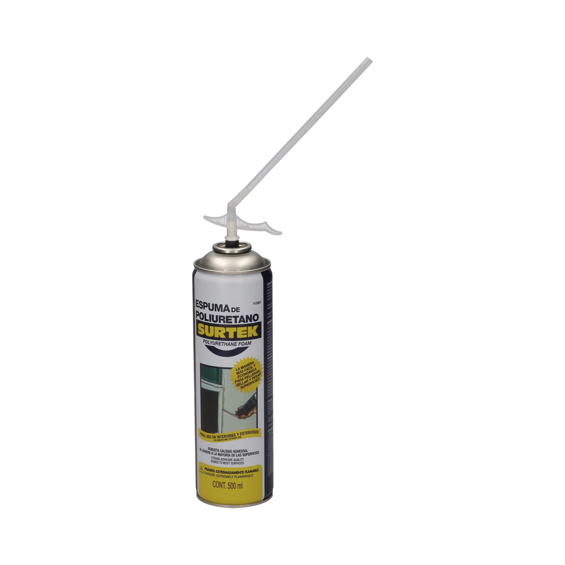 ESPUMA DE POLIURETANO / CAPACIDAD 500 ML.-Herramientas-SURTEK-Bsai Seguridad & Controles