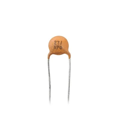 CAPACITOR DISCO DE CERÁMICA DE 27 PFD, 50 V.-Refacciones-SYSCOM-Bsai Seguridad & Controles