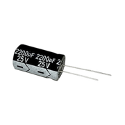 CAPACITOR ELECTROLÍTICO 2200 MF, 25 VCD, 13 X 25 MM.-Refacciones-SYSCOM-Bsai Seguridad & Controles
