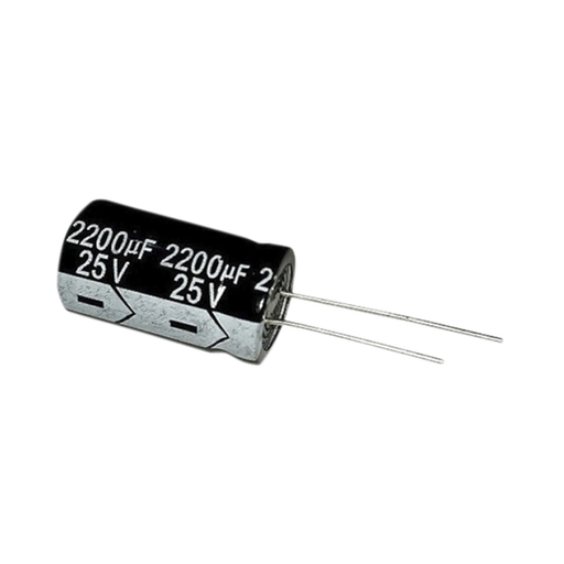CAPACITOR ELECTROLÍTICO 2200 MF, 25 VCD, 13 X 25 MM.-Refacciones-SYSCOM-Bsai Seguridad & Controles