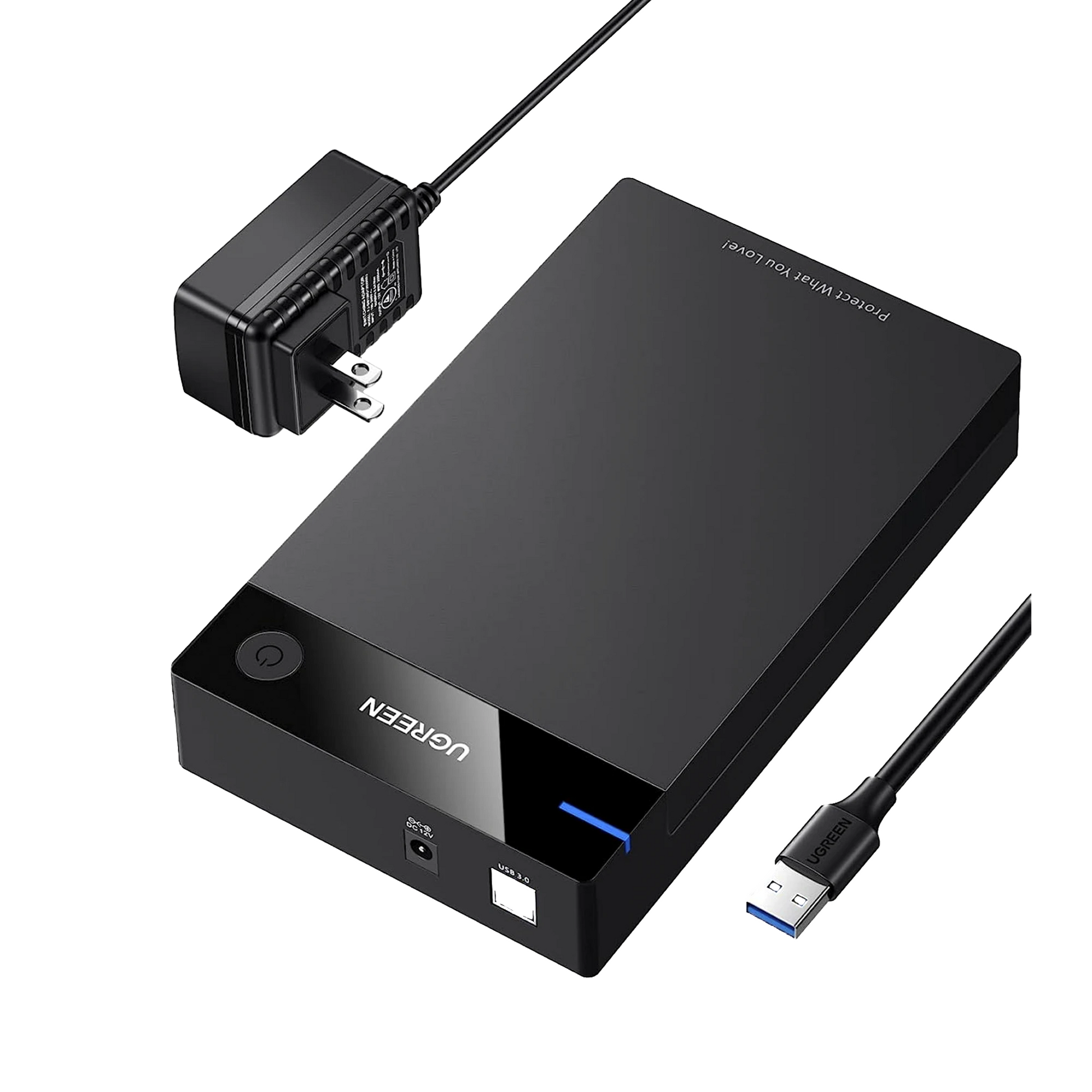 CARCASA DE DISCO DURO PARA 3.5" Y 2.5" (ENCLOSURE) | CON CABLE USB 3.0 | PARA HDD 3.5" / SSD 2.5" | SATA I/II/III | UASP | HASTA 16 TB | COMPATIBLE CON WINDOWS, LINUX, MAC OS | NO REQUIERE CONTROLADOR | CABLE 1M | INCLUYE ADAPTADOR D-Servidores / Almacenamiento-UGREEN-Bsai Seguridad & Controles
