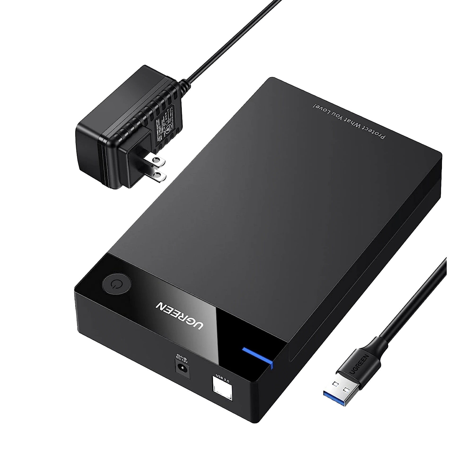 CARCASA DE DISCO DURO PARA 3.5" Y 2.5" (ENCLOSURE) | CON CABLE USB 3.0 | PARA HDD 3.5" / SSD 2.5" | SATA I/II/III | UASP | HASTA 16 TB | COMPATIBLE CON WINDOWS, LINUX, MAC OS | NO REQUIERE CONTROLADOR | CABLE 1M | INCLUYE ADAPTADOR D-Servidores / Almacenamiento-UGREEN-Bsai Seguridad & Controles