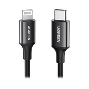 CABLE USB C A LIGHTNING / MFI CERTIFICADO / 1 METRO / CABLE LIGHTNING DE CARGA RÁPIDA / COMPATIBLE CON IPHONE 14 PLUS/14 PRO/13/13 PRO/12/12PRO/11, IPAD PRO/AIR, IPOD, AIRPODS / DURADERO Y FLEXIBLE / CARGA RÁPIDA 60W MÁX.-Accesorios Generales-UGREEN-Bsai Seguridad & Controles