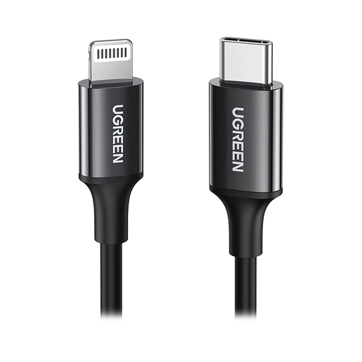 CABLE USB C A LIGHTNING / MFI CERTIFICADO / 1 METRO / CABLE LIGHTNING DE CARGA RÁPIDA / COMPATIBLE CON IPHONE 14 PLUS/14 PRO/13/13 PRO/12/12PRO/11, IPAD PRO/AIR, IPOD, AIRPODS / DURADERO Y FLEXIBLE / CARGA RÁPIDA 60W MÁX.-Accesorios Generales-UGREEN-60751-Bsai Seguridad & Controles