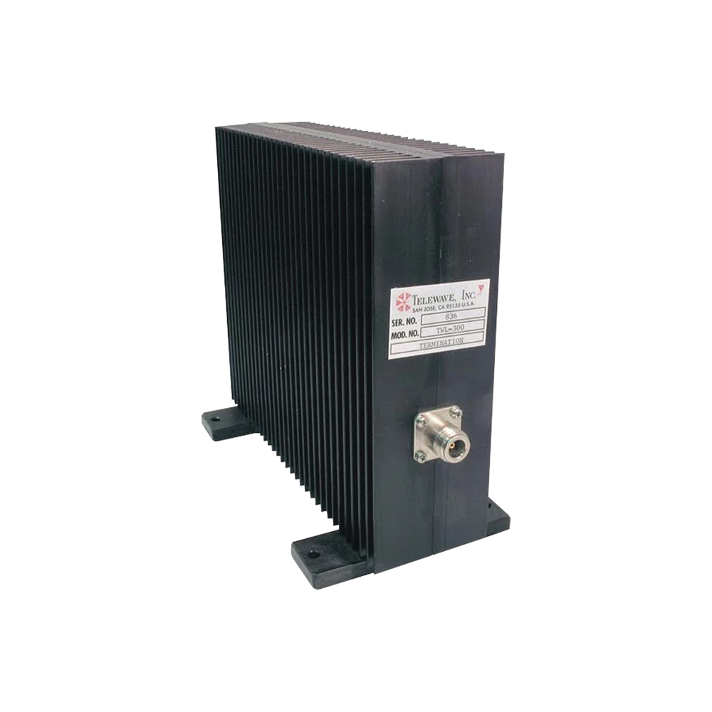 CARGA TERMINAL COAXIAL SECA DE RF PARA 50 OHM, CD-1000 MHZ, 300 WATT, 50% 2-MIN, N HEMBRA.-Equipo de Laboratorio-TELEWAVE, INC-Bsai Seguridad & Controles
