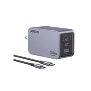 CARGADOR DE 100W SERIE NEXODE PRO | 3 PUERTOS DE CARGA RÁPIDA | 2 USB-C | 1 USB-A | TECNOLOGÍA GANINFINITY | PD3.1 DE 100W / QC4.0 | TECNOLOGÍA DE PROTECCIÓN TÉRMICA | OPTIMIZA LA CARGA | CAJA DE ALUMINIO | INCLUYE CABLE-Accesorios Generales-UGREEN-Bsai Seguridad & Controles