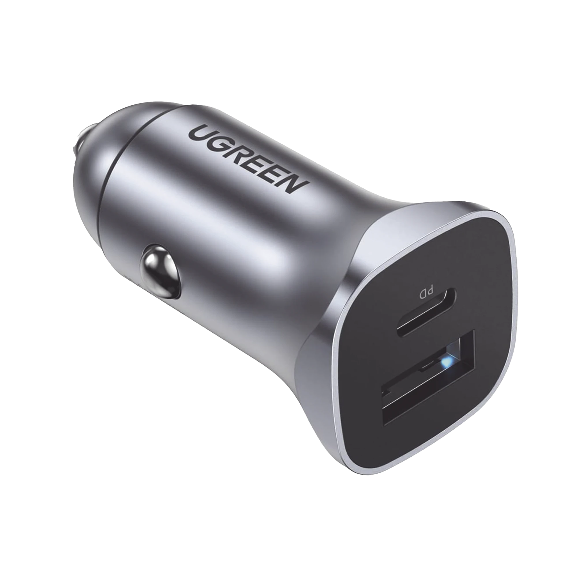 CARGADOR DE AUTO 24W | PUERTO USB-A Y USB-C | CARGA RÁPIDA | COMPATIBLE CON VEHÍCULOS DE 12 Y 24 VCD | PD3.0 + QC3.0 | INDICADOR LED | DISEÑO COMPACTO | CHIP INTELIGENTE | CAJA DE ALUMINIO.-Conectividad y Cables-UGREEN-Bsai Seguridad & Controles