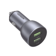 CARGADOR DE AUTO 36W | 2 PUERTOS USB-A | CARGA RÁPIDA | COMPATIBLE CON VEHÍCULOS DE 12 Y 24 VCD | PD3.0 + QC3.0 | CHIP INTELIGENTE | DISEÑO COMPACTO | MAYOR EFICIENCIA ENERGÉTICA | ALEACIÓN DE ALUMINIO.-Conectividad y Cables-UGREEN-Bsai Seguridad & Controles