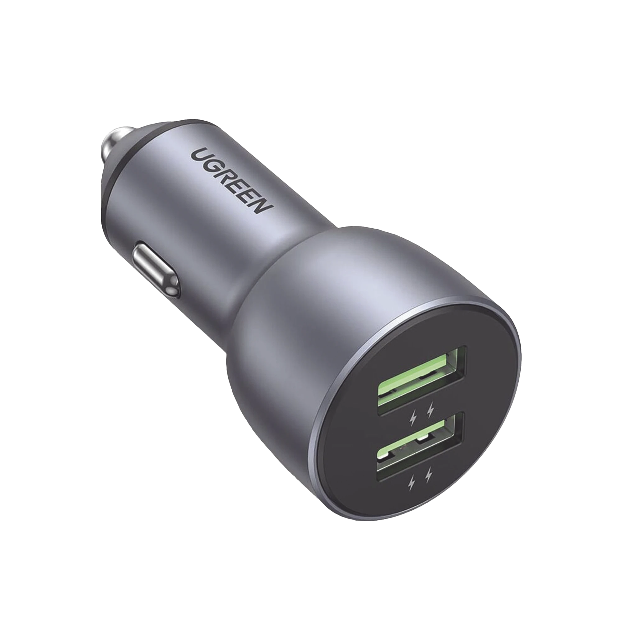 CARGADOR DE AUTO 36W | 2 PUERTOS USB-A | CARGA RÁPIDA | COMPATIBLE CON VEHÍCULOS DE 12 Y 24 VCD | PD3.0 + QC3.0 | CHIP INTELIGENTE | DISEÑO COMPACTO | MAYOR EFICIENCIA ENERGÉTICA | ALEACIÓN DE ALUMINIO.-Conectividad y Cables-UGREEN-Bsai Seguridad & Controles