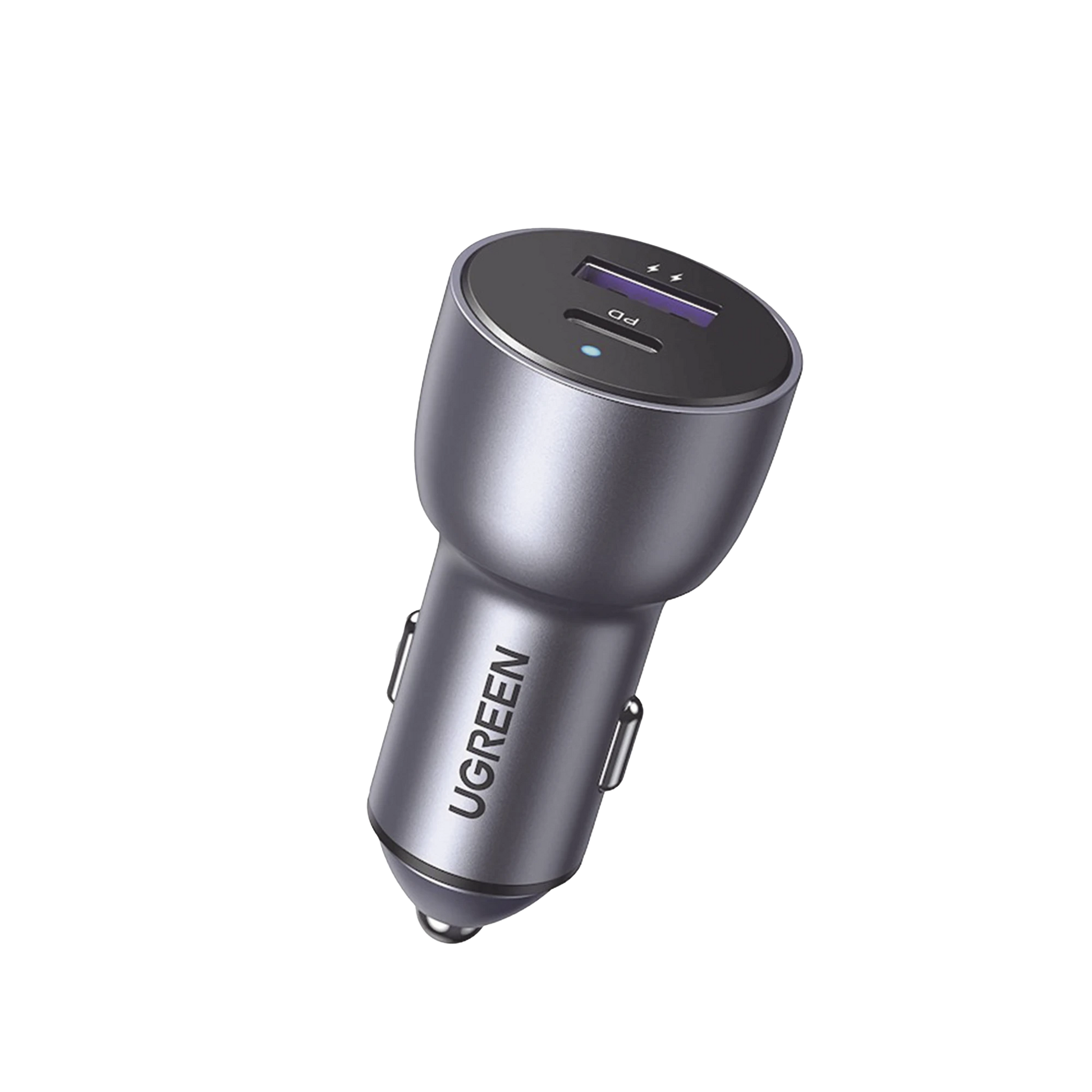 CARGADOR DE AUTO 42.5W | PUERTO USB-A Y USB-C | CARGA RÁPIDA | COMPATIBLE CON VEHÍCULOS DE 12 Y 24 VCD | PD3.0 + QC3.0 | CHIP INTELIGENTE | DISEÑO COMPACTO MAYOR EFICIENCIA ENERGÉTICA | CAJA DE ALUMINIO.-Conectividad y Cables-UGREEN-Bsai Seguridad & Controles