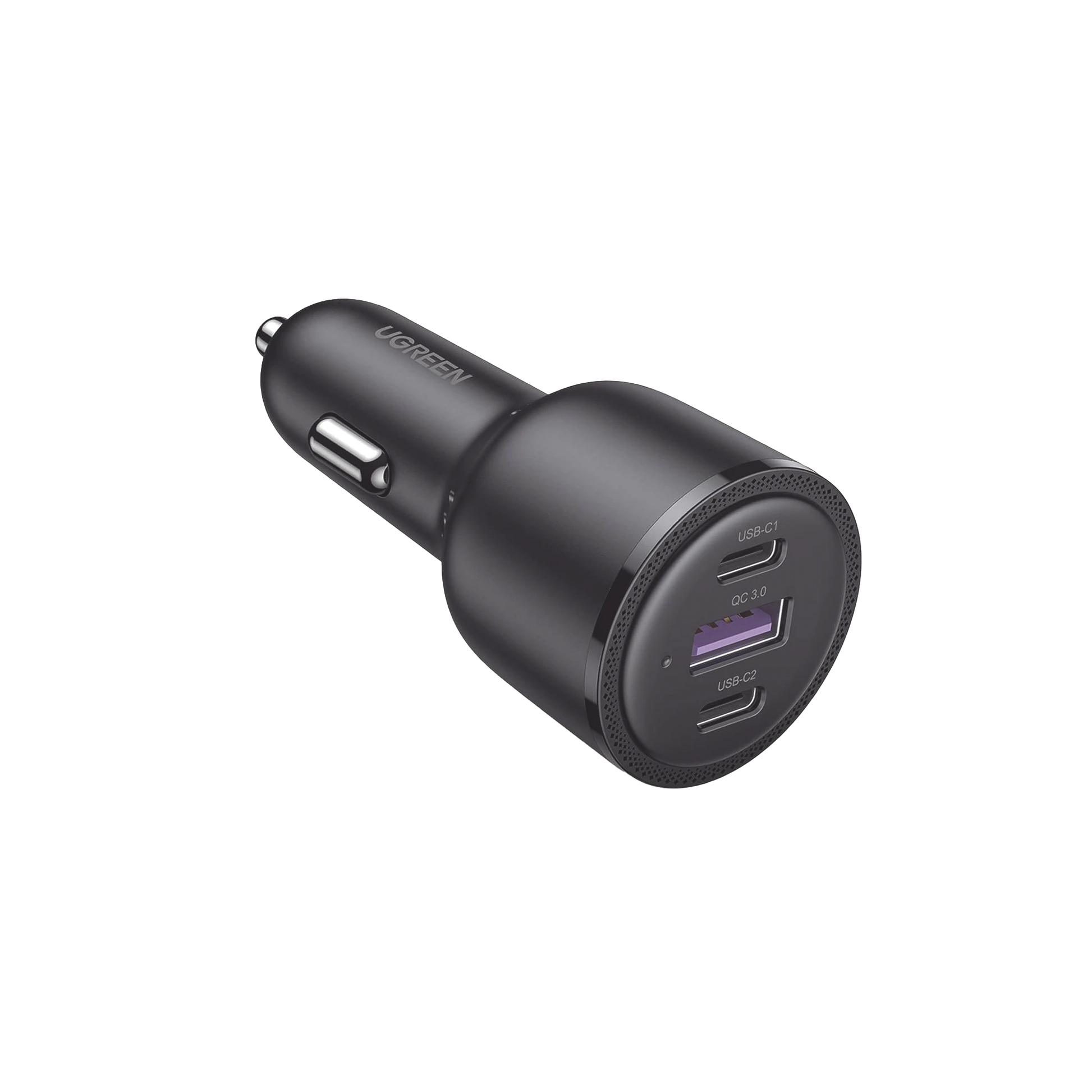 CARGADOR DE AUTO DE 69W | 2 PUERTOS USB-C | 1 PUERTO USB-A | COMPATIBLE CON VEHÍCULOS DE 12 Y 24 VCD | CHIP INTELIGENTE | DISEÑO COMPACTO | MULTI PROTECCIÓN | MÚLTIPLES PROTOCOLOS DE CARGA | ABS | IGNIFUGO.-Conectividad y Cables-UGREEN-Bsai Seguridad & Controles