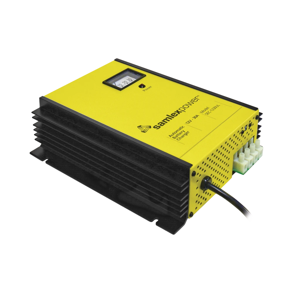 CARGADOR DE BATERÍA PLOMO ÁCIDO 12 VOLTS, 30 AMPS-Cargadores de Baterías-SAMLEX-Bsai Seguridad & Controles