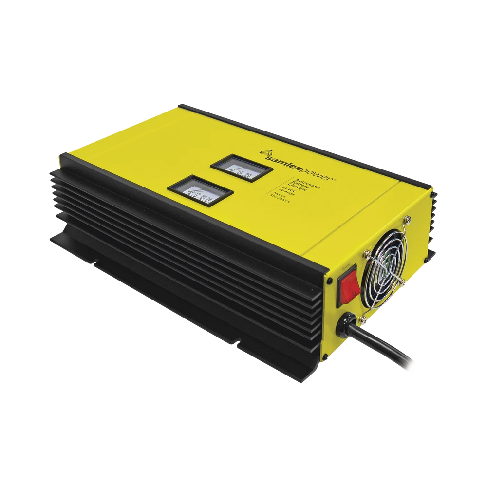 CARGADOR DE BATERÍA PLOMO ÁCIDO 24 VOLTS, 40 AMPS-Cargadores de Baterías-SAMLEX-Bsai Seguridad & Controles