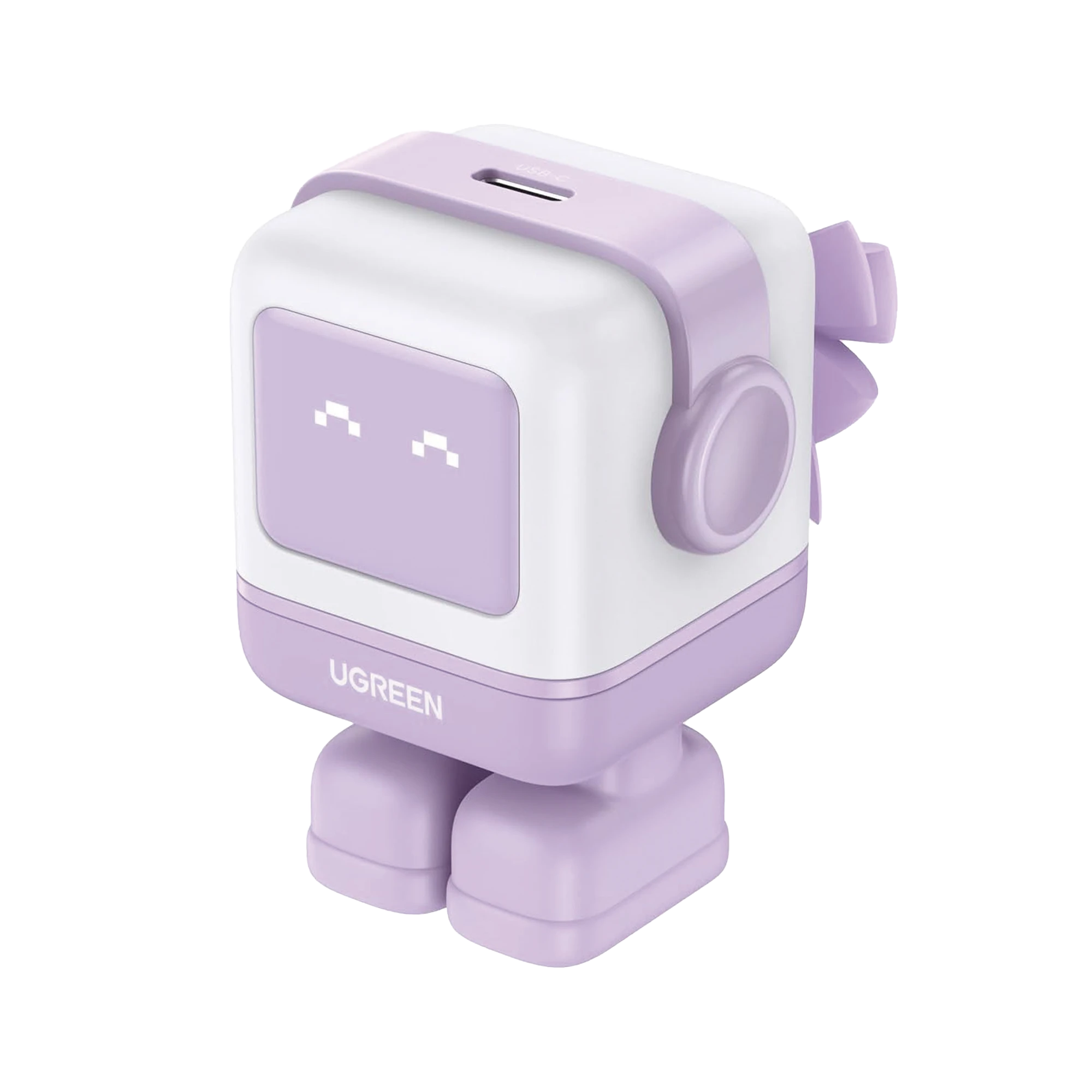 CARGADOR MINI GANROBOT 30W SERIE NEXODE | 1 USB-C DE CARGA RÁPIDA | TECNOLOGÍA GAN II | MULTIPROTOCOLO PD/QC/SCP/FCA | CARGA INTELIGENTE | PANTALLA LED | ZAPATO MAGNÉTICO EXTRAÍBLE | THERMAL GUARD | COLOR LILA.-Accesorios Generales-UGREEN-Bsai Seguridad & Controles