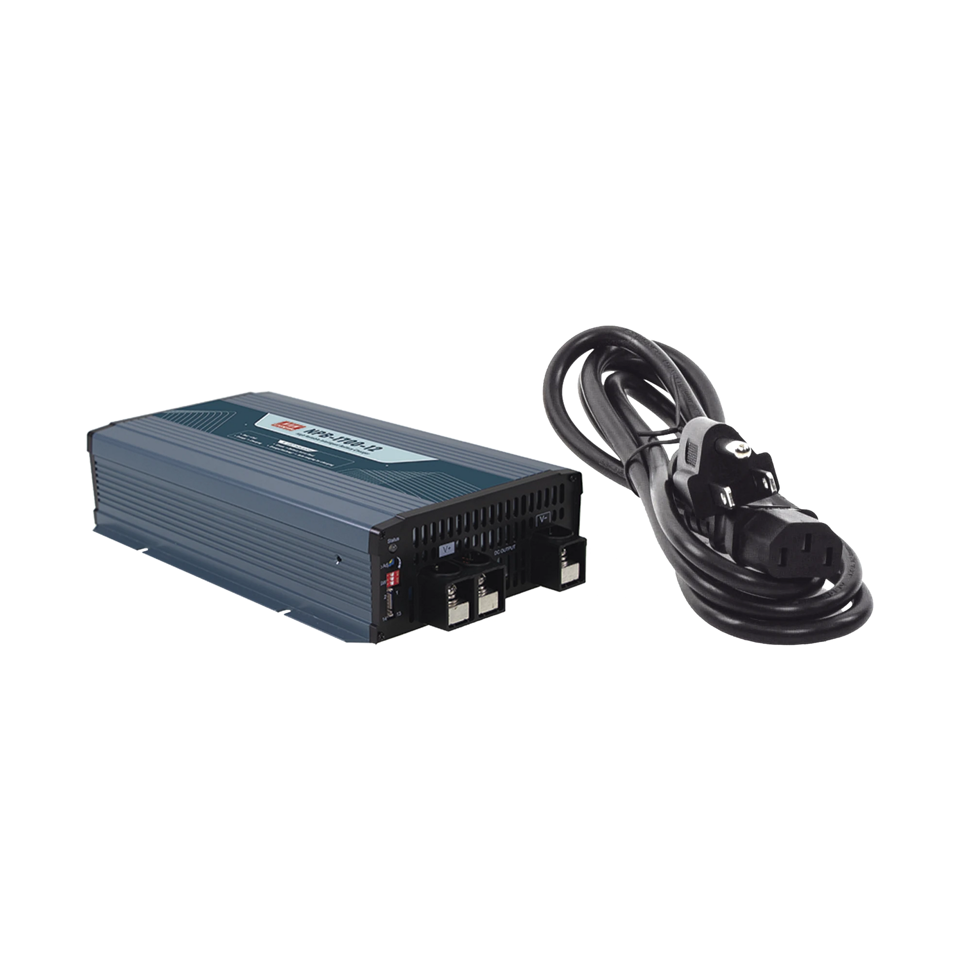 CARGADOR PARA BATERÍAS DE PLOMO ÁCIDO Y LITIO / 25A / 48V / BANCOS DE 100 A 330 AH/ CON CABLE DE ALIMENTACIÓN-Baterías y Cargadores-MEANWELL-Bsai Seguridad & Controles