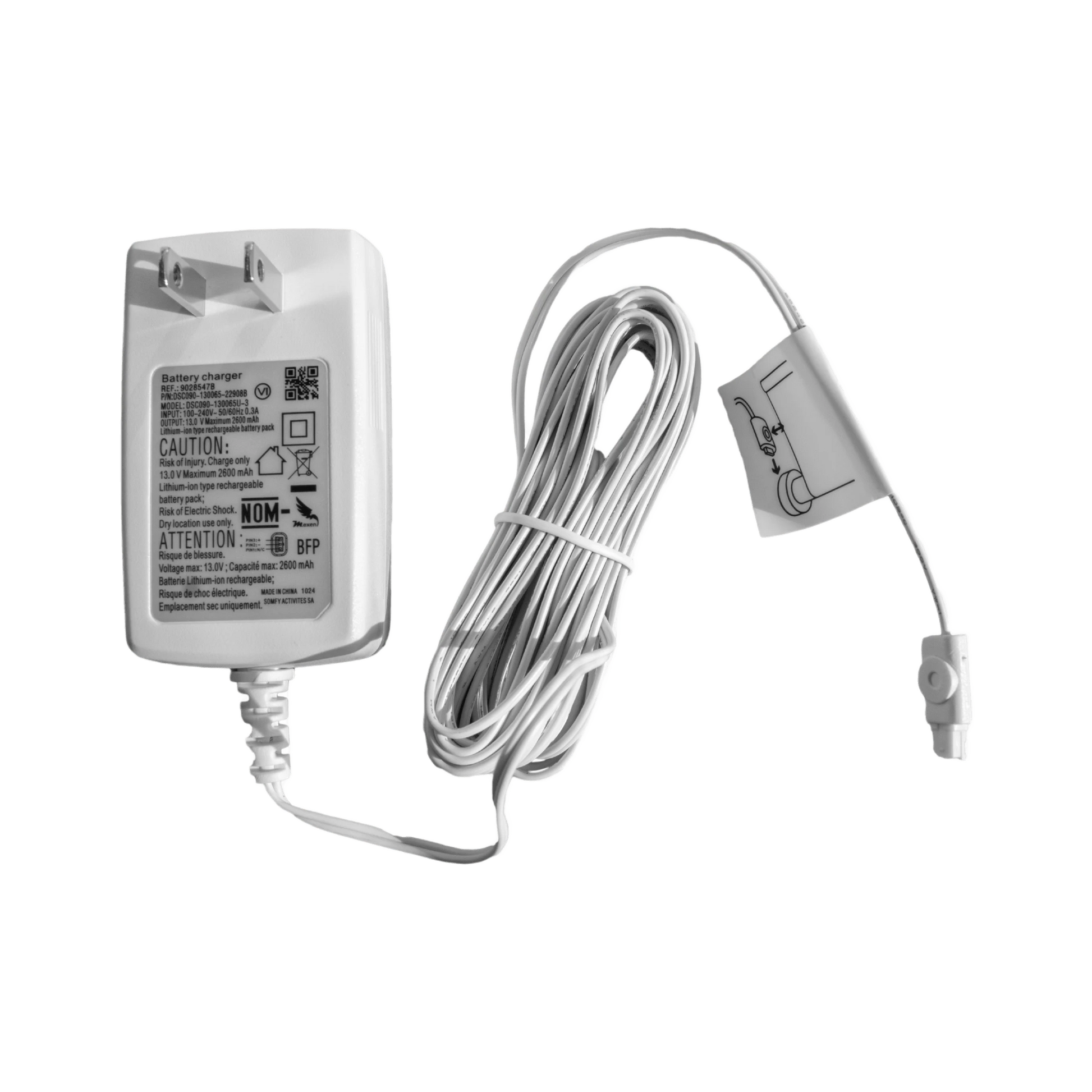 CARGADOR PARA MOTORES INALAMBRICOS SOMFY ALTUS28 Y SONESSE30-Automatización - Casa Inteligente-SOMFY-9028547A-Bsai Seguridad & Controles