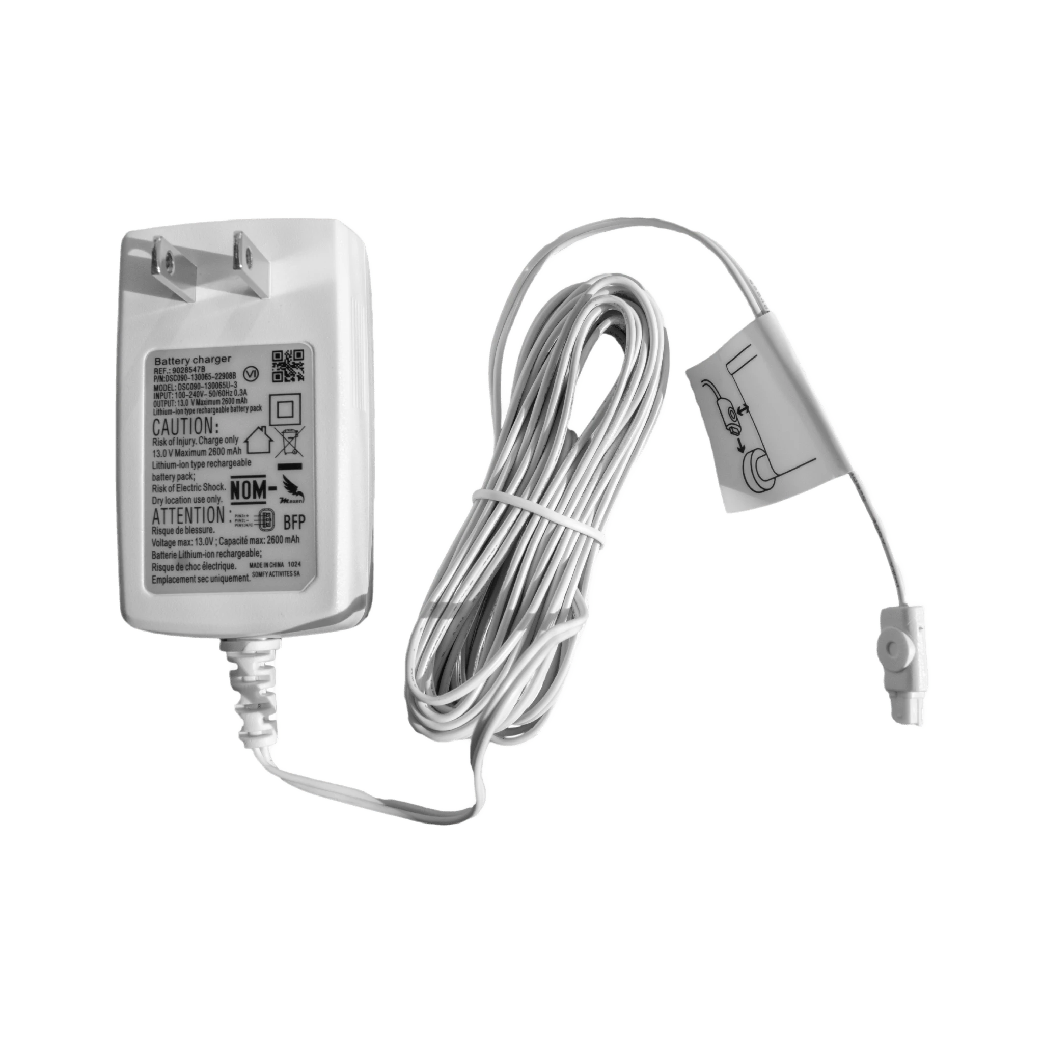 CARGADOR PARA MOTORES INALAMBRICOS SOMFY ALTUS28 Y SONESSE30-Automatización - Casa Inteligente-SOMFY-Bsai Seguridad & Controles