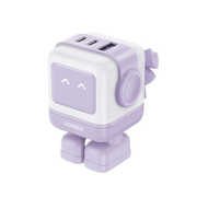 CARGADOR ROBOTGAN DE 65W SERIE NEXODE | 3 PUERTOS DE CARGA RÁPIDA | 2 USB-C | 1 USB-A | PD 3.0 | QC 4.0 | CARGA INTELIGENTE | TECNOLOGÍA GAN II | ZAPATO MAGNÉTICO EXTRAÍBLE | CARCASA IGNIFUGA | PANTALLA LED.-Conectividad y Cables-UGREEN-Bsai Seguridad & Controles