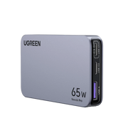CARGADOR ULTRA SLIM 65W NEXODE PRO| DISEÑO DE PARED PLANO | 3 PUERTOS DE CARGA RÁPIDA | 2 USB-C | 1 USB-A | TECNOLOGÍA GANINFINITY | PD3.1 DE 65W / QC4.0 | TECNOLOGÍA DE PROTECCIÓN TÉRMICA | OPTIMIZA LA CARGA | CA-Conectividad y Cables-UGREEN-Bsai Seguridad & Controles