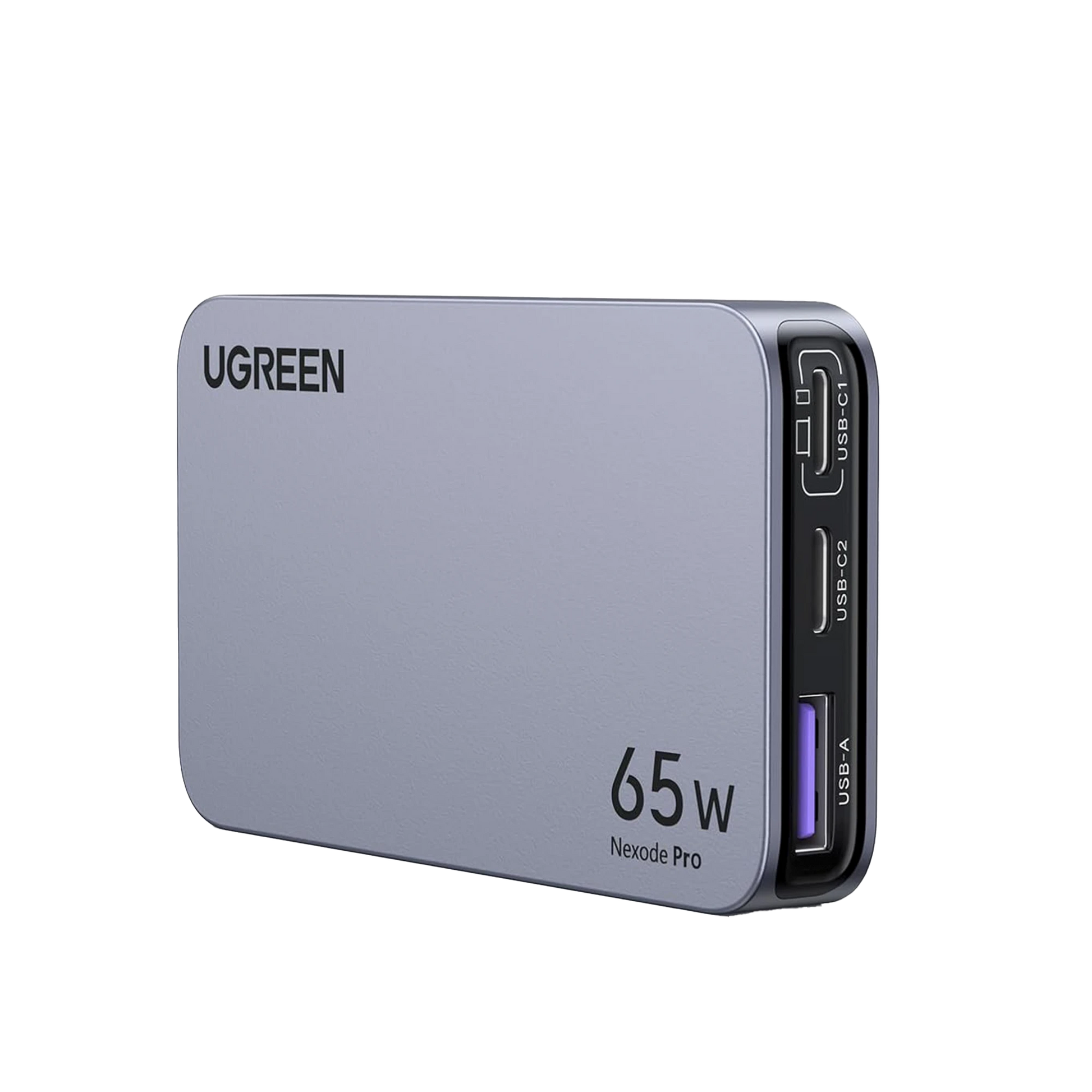 CARGADOR ULTRA SLIM 65W NEXODE PRO| DISEÑO DE PARED PLANO | 3 PUERTOS DE CARGA RÁPIDA | 2 USB-C | 1 USB-A | TECNOLOGÍA GANINFINITY | PD3.1 DE 65W / QC4.0 | TECNOLOGÍA DE PROTECCIÓN TÉRMICA | OPTIMIZA LA CARGA | CA-Conectividad y Cables-UGREEN-Bsai Seguridad & Controles