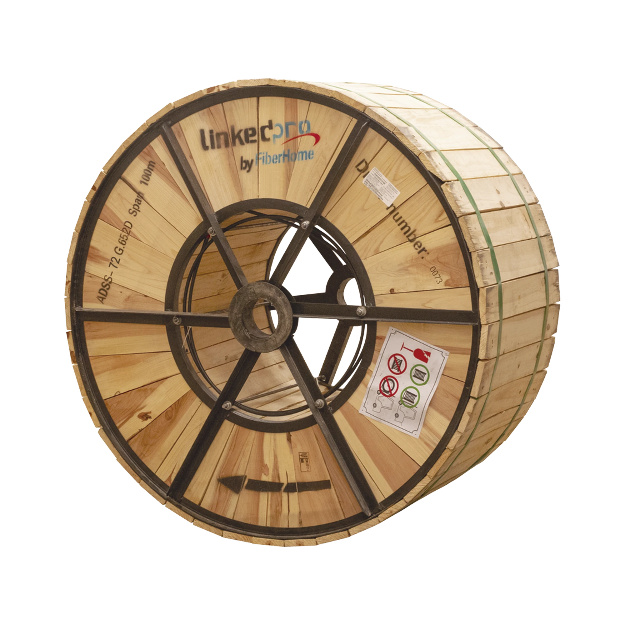 CARRETE DE 4 KM DE FIBRA ÓPTICA AÉREA (ADSS) G.652D, MONOMODO DE 72 HILOS, EXTERIOR, SPAN 100, LOOSE TUBE-Jumpers y Pigtails-LINKEDPRO BY FIBERHOME-Bsai Seguridad & Controles