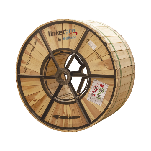 CARRETE DE 4 KM DE FIBRA ÓPTICA AÉREA (ADSS) G.652D, MONOMODO DE 72 HILOS, EXTERIOR, SPAN 100, LOOSE TUBE-Jumpers y Pigtails-LINKEDPRO BY FIBERHOME-OC-ADSS-72C-S100/4KM-Bsai Seguridad & Controles