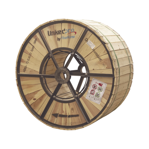 CARRETE DE 4 KM DE FIBRA ÓPTICA AÉREA (ADSS) G.652D, MONOMODO DE 72 HILOS, EXTERIOR, SPAN 200, LOOSE TUBE-Jumpers y Pigtails-LINKEDPRO BY FIBERHOME-OC-ADSS-72C-S200/4KM-Bsai Seguridad & Controles