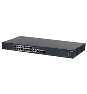 DAHUA DH-CS4220-16GT-190 SWITCH POE DE 16 PUERTOS GIGABIT CON POE INTELIGENTE, PUERTO ROJO DE 90W, 190W TOTALES, 2 PUERTOS SFP, POE WATCHDOG, SWITCHING DE 40 GBPS Y PROTECCIÓN AVANZADA CONTRA DESCARGAS. PLATAFORMA DOLYNK CARE-Switches-DAHUA-Bsai Seguridad & Controles