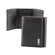 CARTERA ATHENS NEGRA DE PIEL CON COMPARTIMIENTO DE MICROMALLA PARA ID. DOBLABLE EN 3 PARTES CON DIVISOR DE BILLETES. POCKET WALLET-Ferreteria-VICTORINOX-Bsai Seguridad & Controles