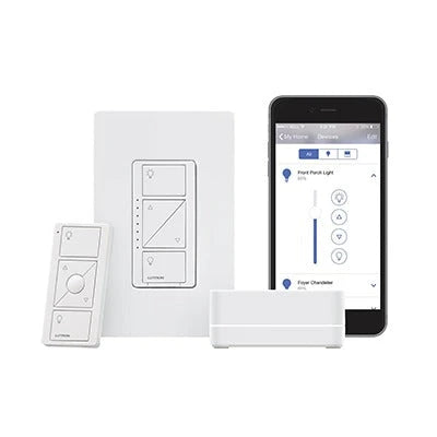 (CASETA WIRELESS) KIT HUB PRO CONTROLADOR, ATENUADOR, CONTROL REMOTO Y TAPA.-Iluminación-LUTRON CASETA WIRELESS-Bsai Seguridad & Controles
