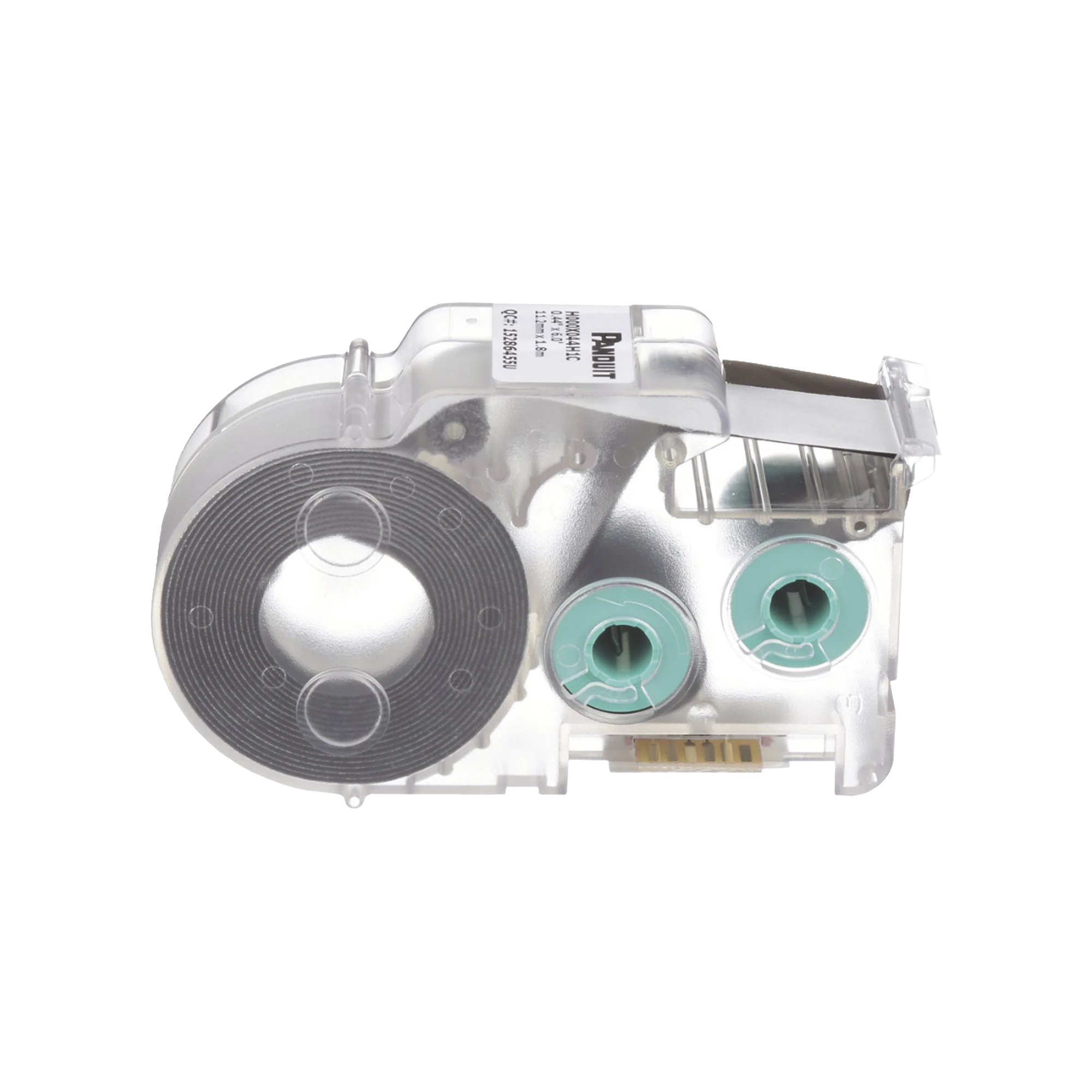 CASETE DE ETIQUETAS DE POLIOLEFINA DE CINTA CONTINUA, TUBO TERMOCONTRÁCTIL, 11.2 MM DE ANCHO, 2.4 M DE LARGO, PARA CABLES DE 2 A 6.4 MM (16-10 AWG) DE DIÁMETRO, COLOR BLANCO-Herramientas-PANDUIT-Bsai Seguridad & Controles