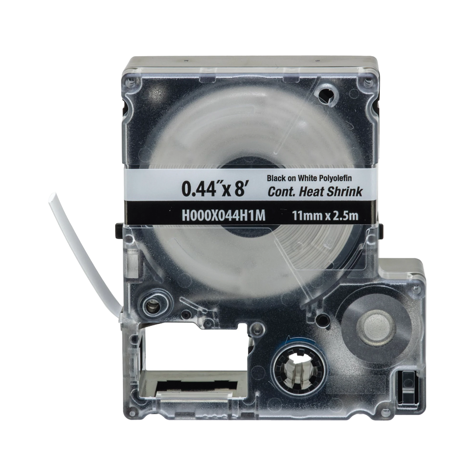 CASETE DE ETIQUETAS DE POLIOLEFINA DE CINTA CONTINUA, TUBO TERMOCONTRÁCTIL, 11.2 MM (0.44 IN) DE ANCHO Y 2.4 M DE LARGO, PARA CABLES DE 2 A 6.4 MM (16-10 AWG) DE DIÁMETRO, COLOR BLANCO-Cableado de Cobre-PANDUIT-Bsai Seguridad & Controles