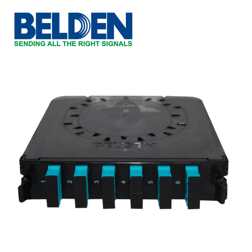 CASSETE BELDEN FC3X06SDFS 6 ADAPTADORES SC 12 HILOS MULTIMODO OM3-Cable de Fibra Optica-BELDEN-FC3X06SDFS-Bsai Seguridad & Controles