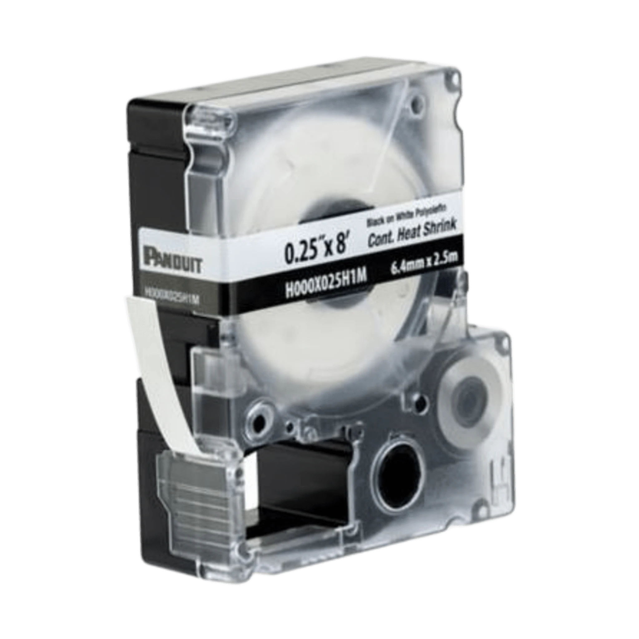CASSETTE D ETIQUETAS CONTINUA TERMO CONTRACTIL .25 IN D/ANCHO X 2.4M D/LARGO-Cableado de Cobre-PANDUIT-Bsai Seguridad & Controles