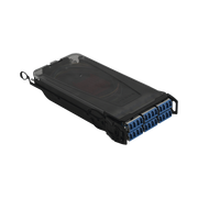 CASSETTE DE EMPALME LIGHTVERSE, ACEPTA 24 FIBRAS CON CONECTORES LC “SHUTTERED” PARA FIBRA MONOMODO, AZUL INCLUYE TAPAS CUBRE POLVO ABATIBLES INTEGRADAS POR CADA CONECTOR.-Fibra Óptica-SIEMON-Bsai Seguridad & Controles