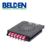 CASSETTE ECX PARA FIBRA OPTICA BELDEN FC4X12LDFS 12 PUERTOS 24 FIBRAS MULTIMODO OM4 LC DUPLEX ERIKA VIOLETA-Cable de Fibra Optica-BELDEN-Bsai Seguridad & Controles