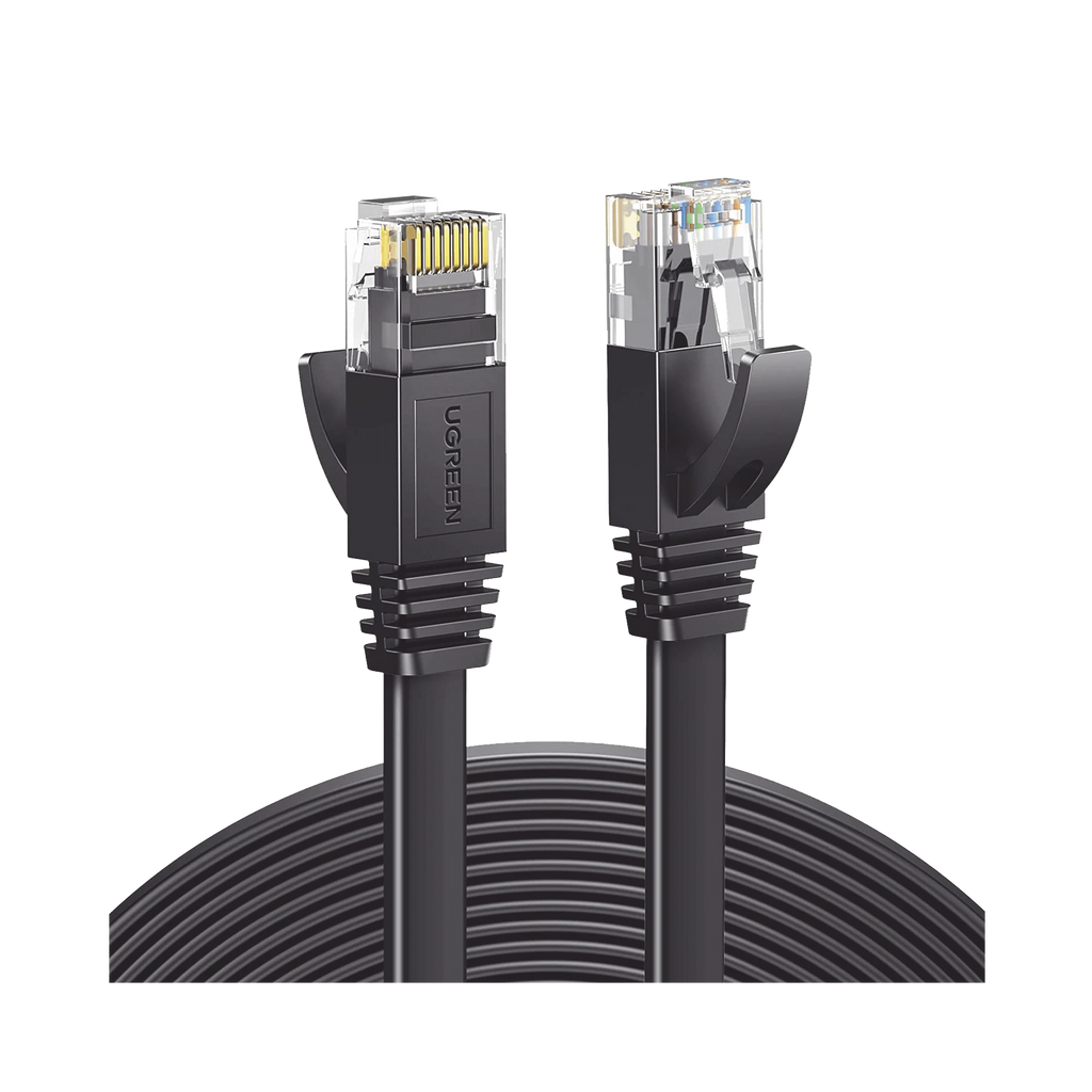 CABLE ETHERNET PLANO UTP CAT6 / 5 M (16.40 PIES) / 600 MHZ / 1000 MBPS / 26AWG CCA / RJ45 DORADO [50176]