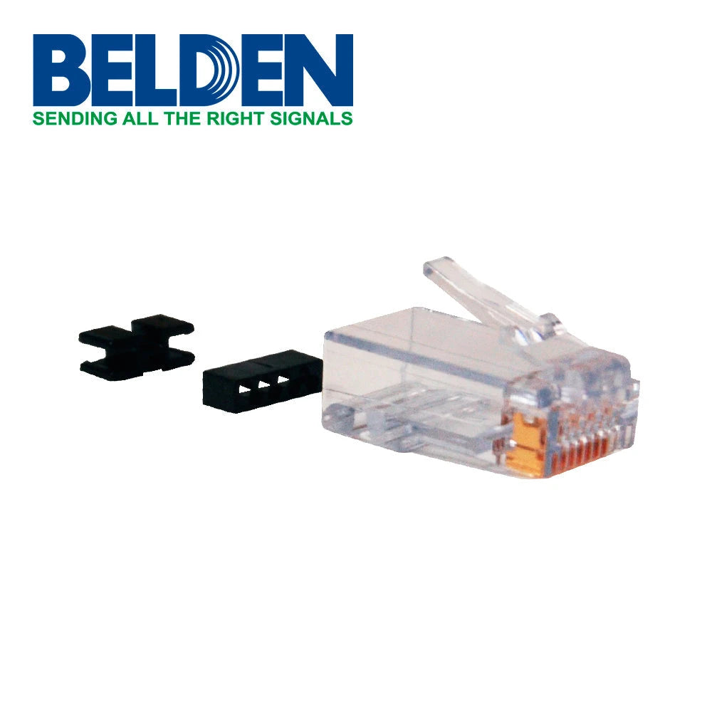 CONECTOR PLUG RJ45 BELDEN CAPFCU-B25 CAT6/CAT6A PAQ25-Adaptadores-BELDEN-Bsai Seguridad & Controles