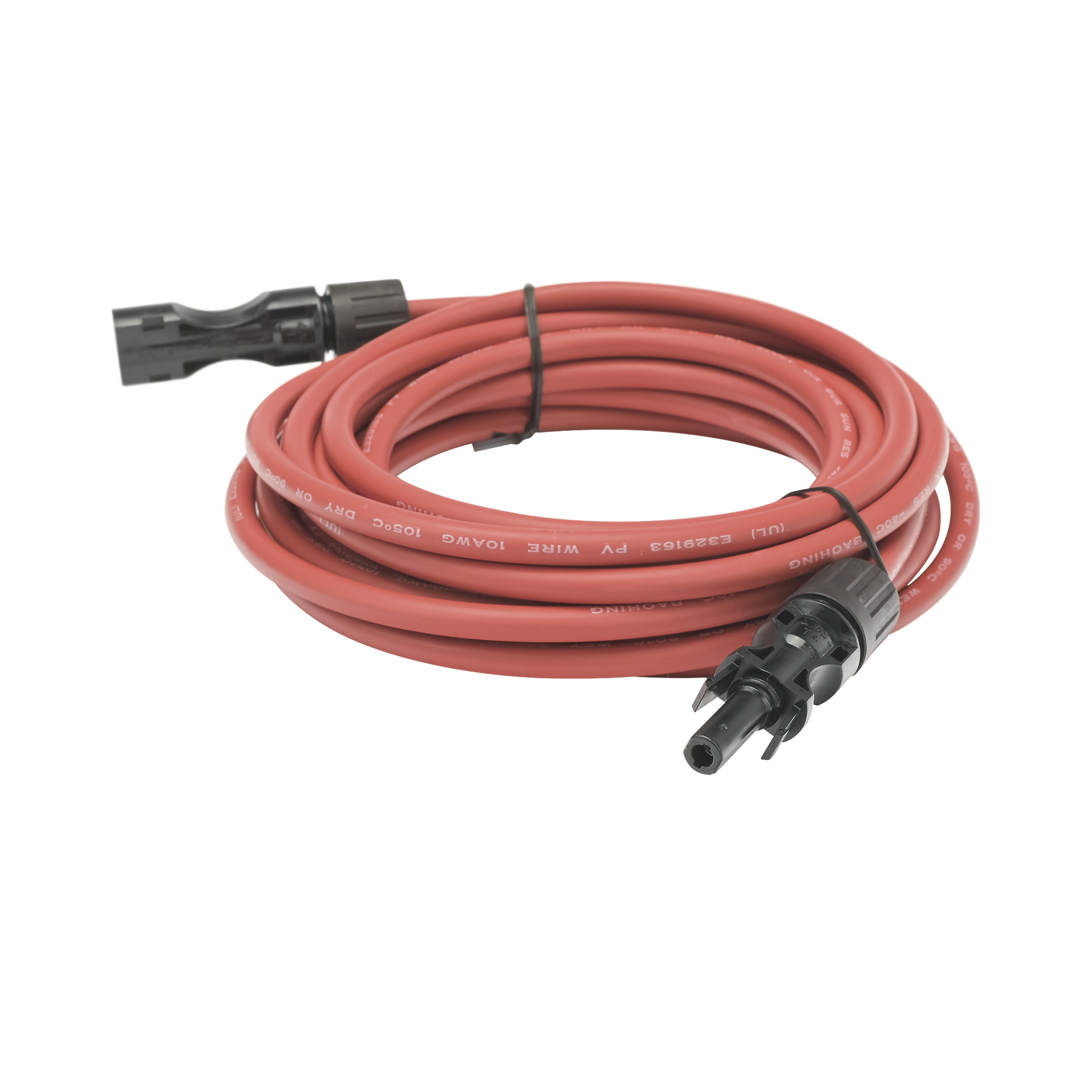 CABLE FOTOVOLTAICO, 2.5 M, ROJO, CALIBRE 10 AWG CON TERMINAL MC4-M EN AMBOS EXTREMOS-Accesorios Energía Solar y Eólica-EPCOM POWERLINE-Bsai Seguridad & Controles