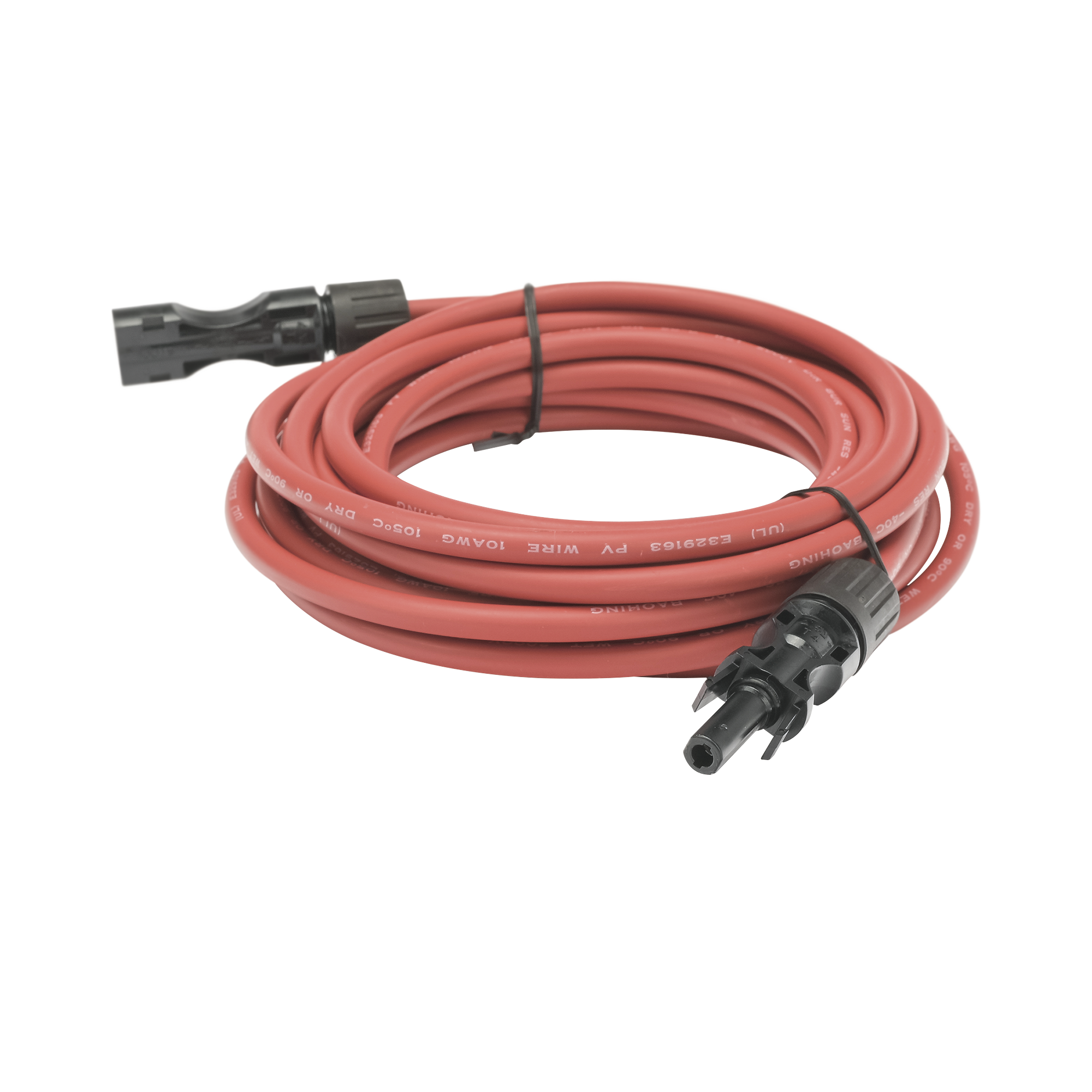 CABLE FOTOVOLTAICO, 2.5 M, ROJO, CALIBRE 10 AWG CON TERMINAL MC4-M EN AMBOS EXTREMOS-Accesorios Energía Solar y Eólica-EPCOM POWERLINE-Bsai Seguridad & Controles