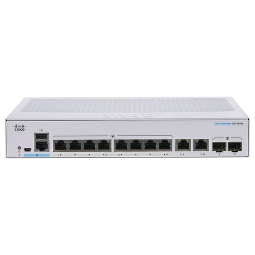 CBS250 SMART GE DE 24 PUERTOS, 4 X10 G SFP+-Switches PoE-CISCO-Bsai Seguridad & Controles