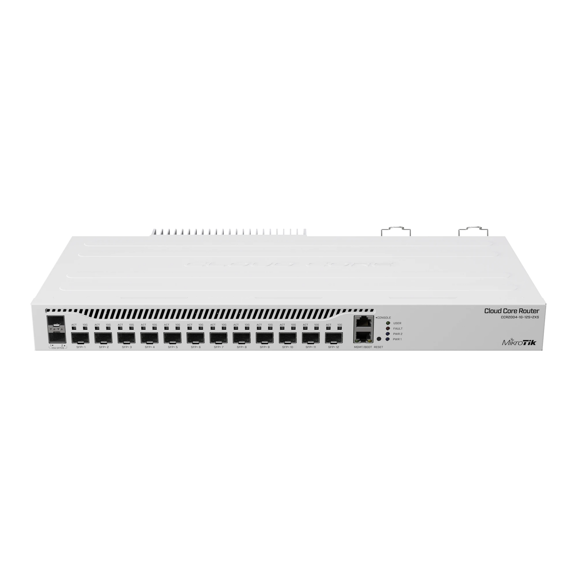 (CCR2004-1G-12S+2XS) CLOUD CORE ROUTER 12 PUERTOS 10G SFP+, 2 25G SFP28, FUENTE REDUNDANTE-Networking-MIKROTIK-Bsai Seguridad & Controles