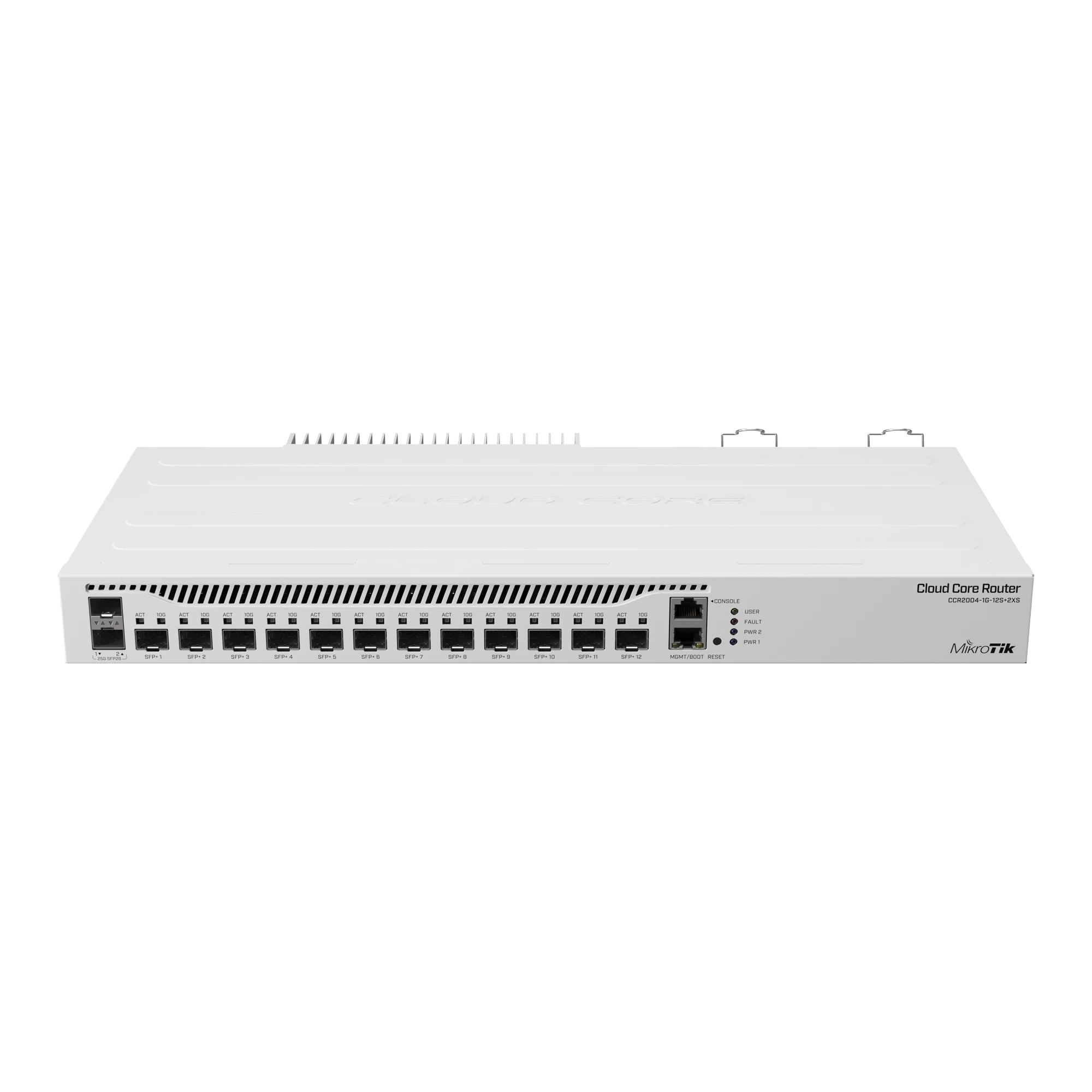 (CCR2004-1G-12S+2XS) CLOUD CORE ROUTER 12 PUERTOS 10G SFP+, 2 25G SFP28, FUENTE REDUNDANTE-Networking-MIKROTIK-Bsai Seguridad & Controles